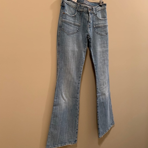 Vintage Flare Mavi Jeans with Patch Pockets - Low Rise - Picture 5 of 10